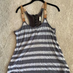 Free People Striped Tank Tunic